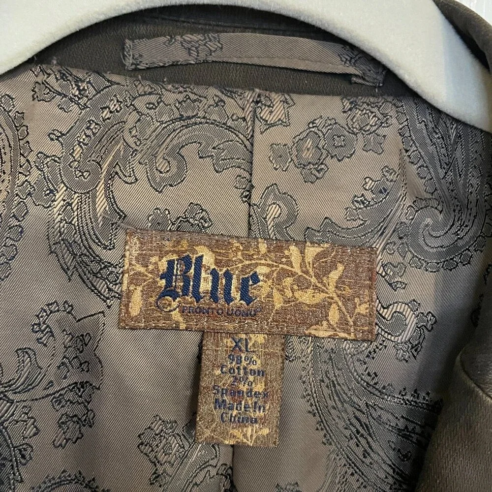 Blue Pronto Uono Cotton Brown Grunge Men's Blazer XL Casual Sport Jacket